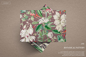 Mystery. Elegant Botanical Pattern