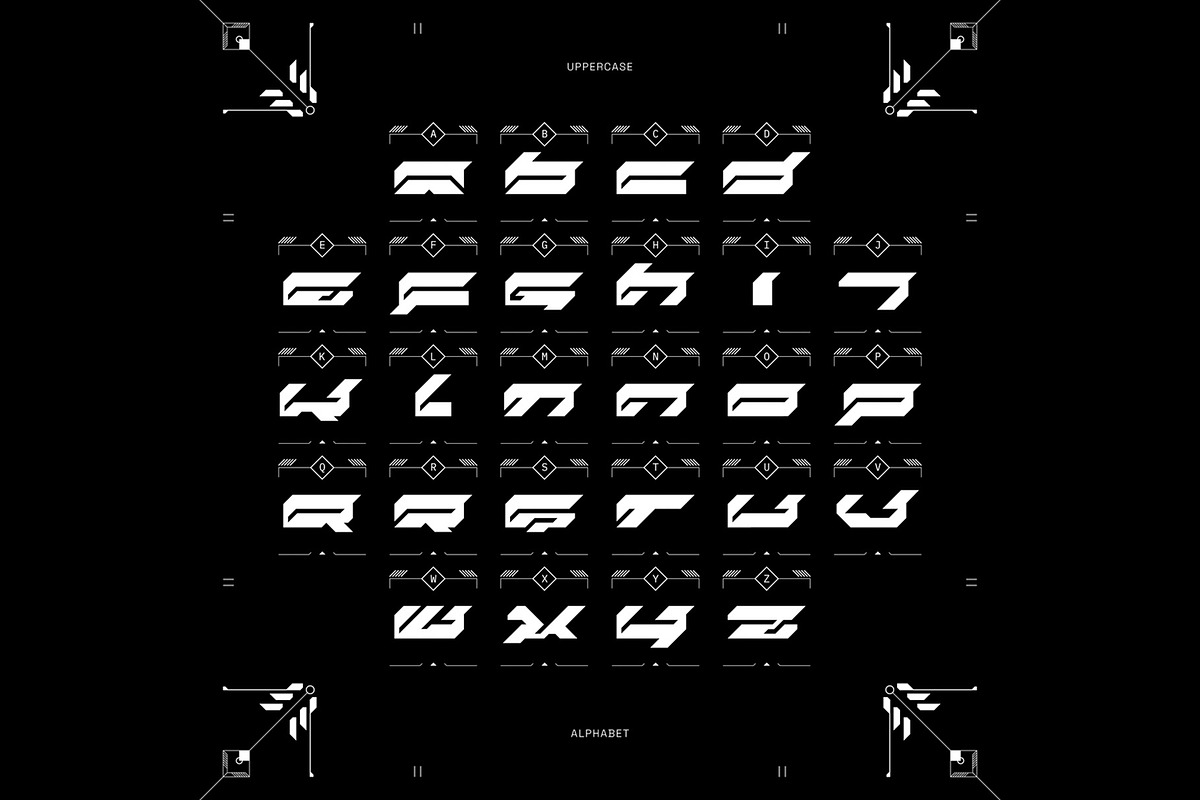 NCL REKRON - Y2K Futuristic Font, a Sans Serif Font by Enxyclo Studio (Photo 4 of 12)