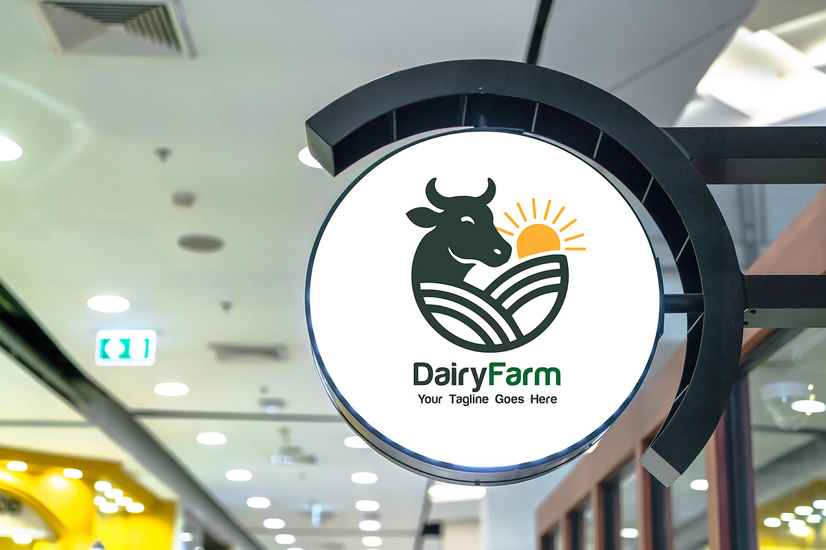 Minimal Dairy Farm Logo Design, a Branding & Logo Template by YUDesignStore (Photo 3 of 7)