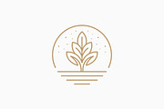 Botanical Plant Logo Circular, a Branding & Logo Template by Signatoro (Thumbnail 2 of 2)