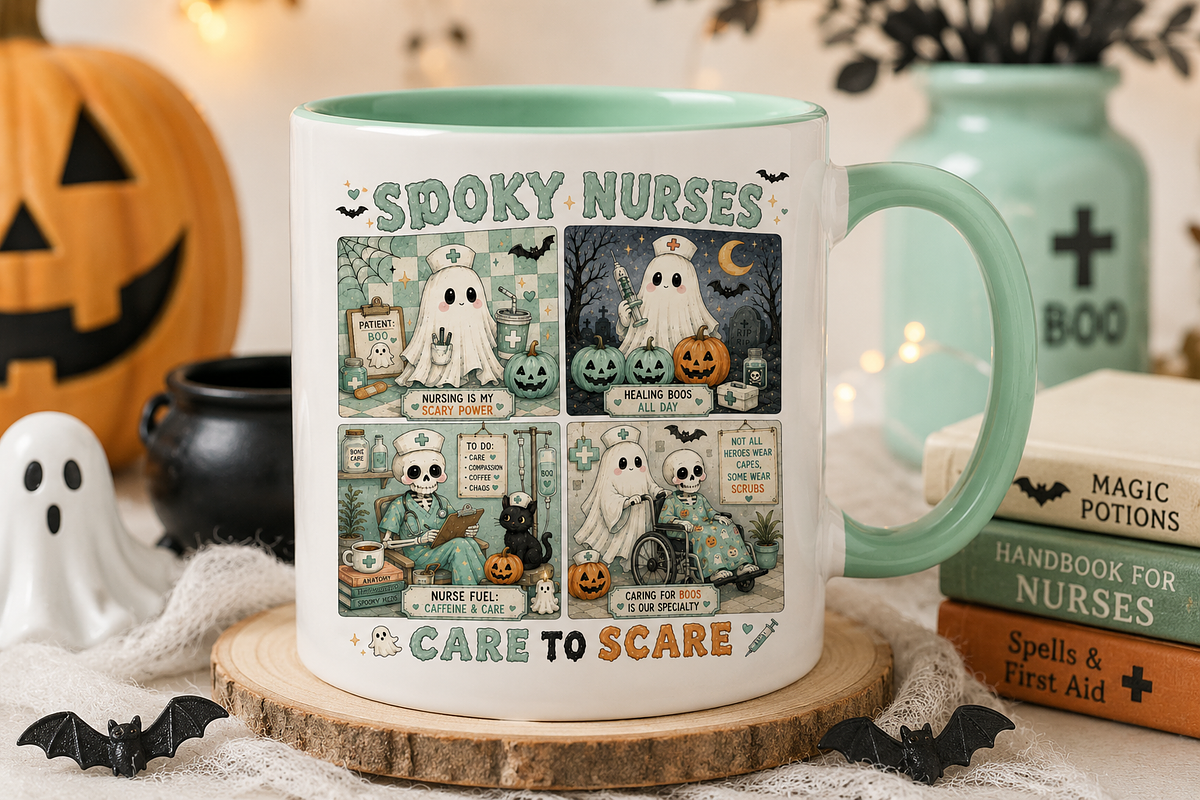 Watercolor Nurse Halloween Bundle, an Object Graphic by Daisy Design (Photo 15 of 17)