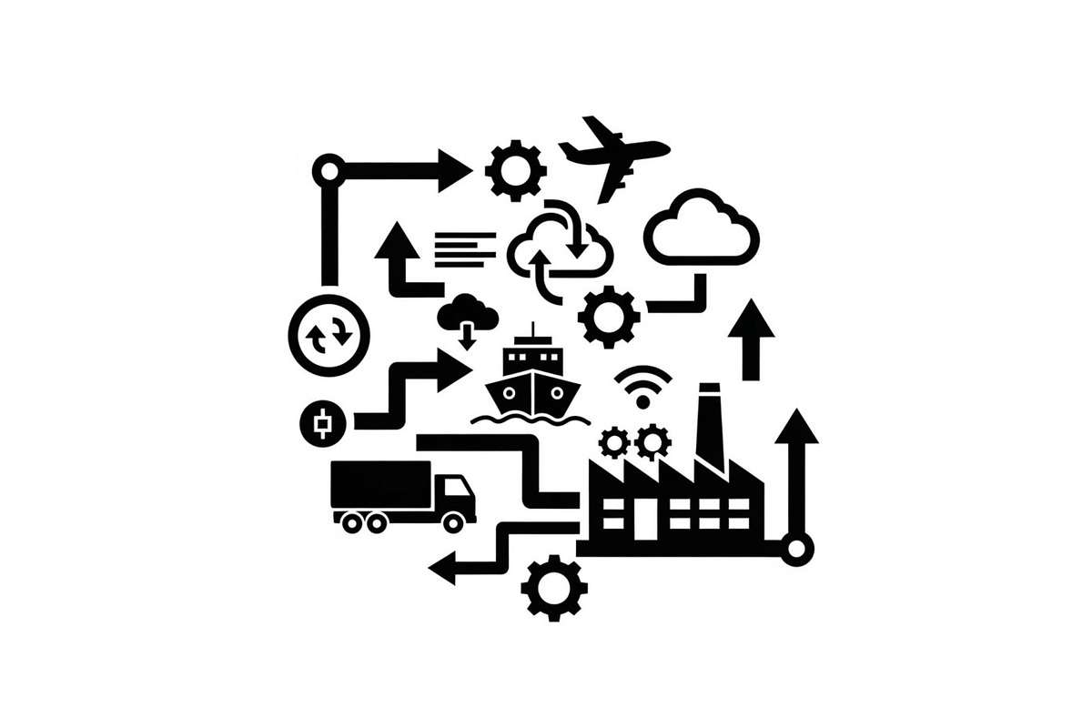 Logistics Hub Silhouette Set, a Graphic by hafijul (Photo 4 of 14)