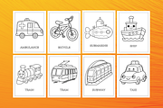31 Vehicles Coloring Pages For Kids, a Graphic by Wilin Digital (Thumbnail 2 of 2)