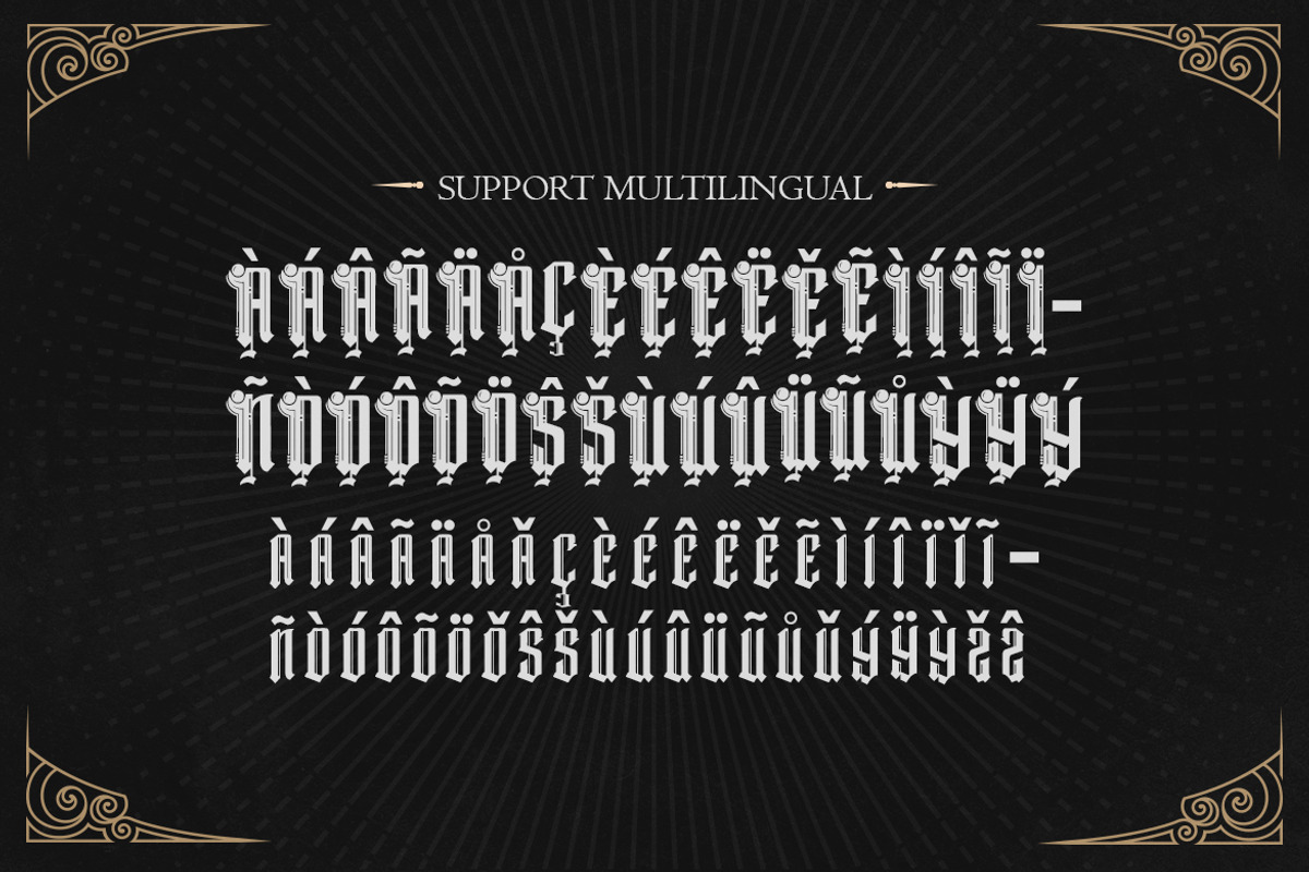 Dark Magic – Blackletter Typeface, a Blackletter Font by Typefactoryco (Photo 2 of 10)