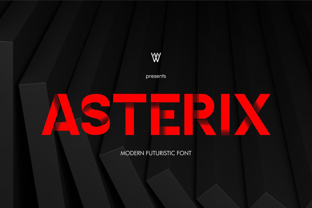 Asterix Font | Futuristic Bold Font, a Font by WhymoreArt (Photo 1 of 10)