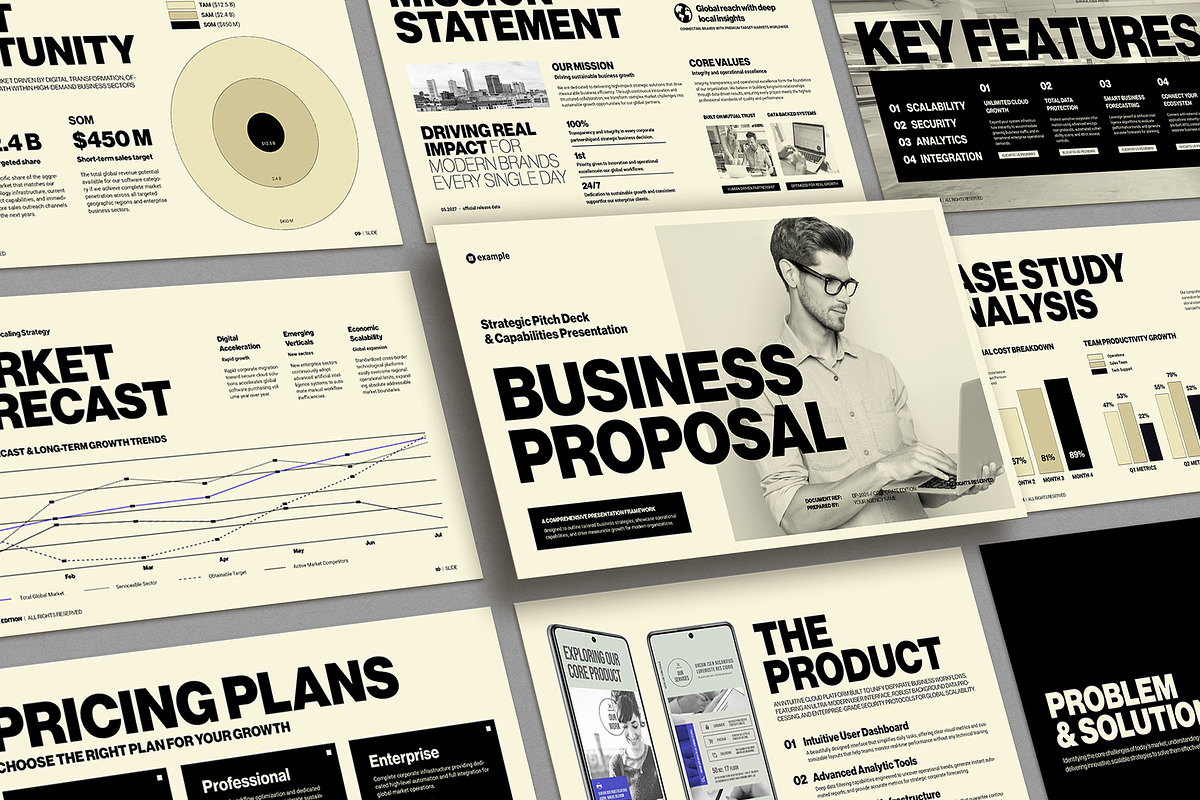 Editorial Business Proposal InDesign, a Presentation Template by TypoEdition (Photo 1 of 4)