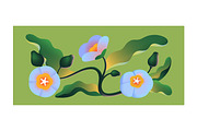Abstract gradient flowers cards set, a Decorative Illustration by PaperTrident (Thumbnail 5 of 8)
