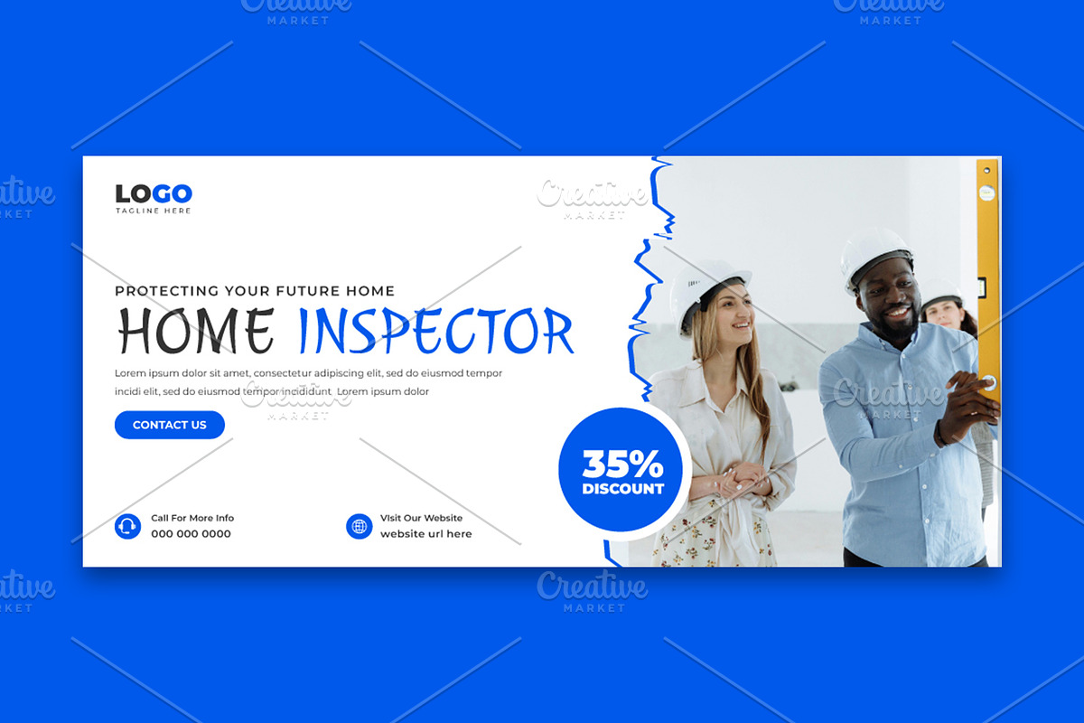 Home Inspector Social Media Cover, a Social Media Template by nandinigraphics (Photo 2 of 4)