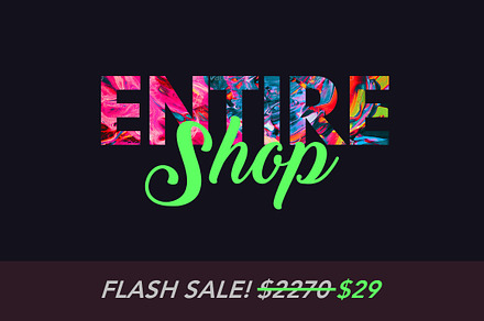 Entire Shop: Photoshop & Lightroom