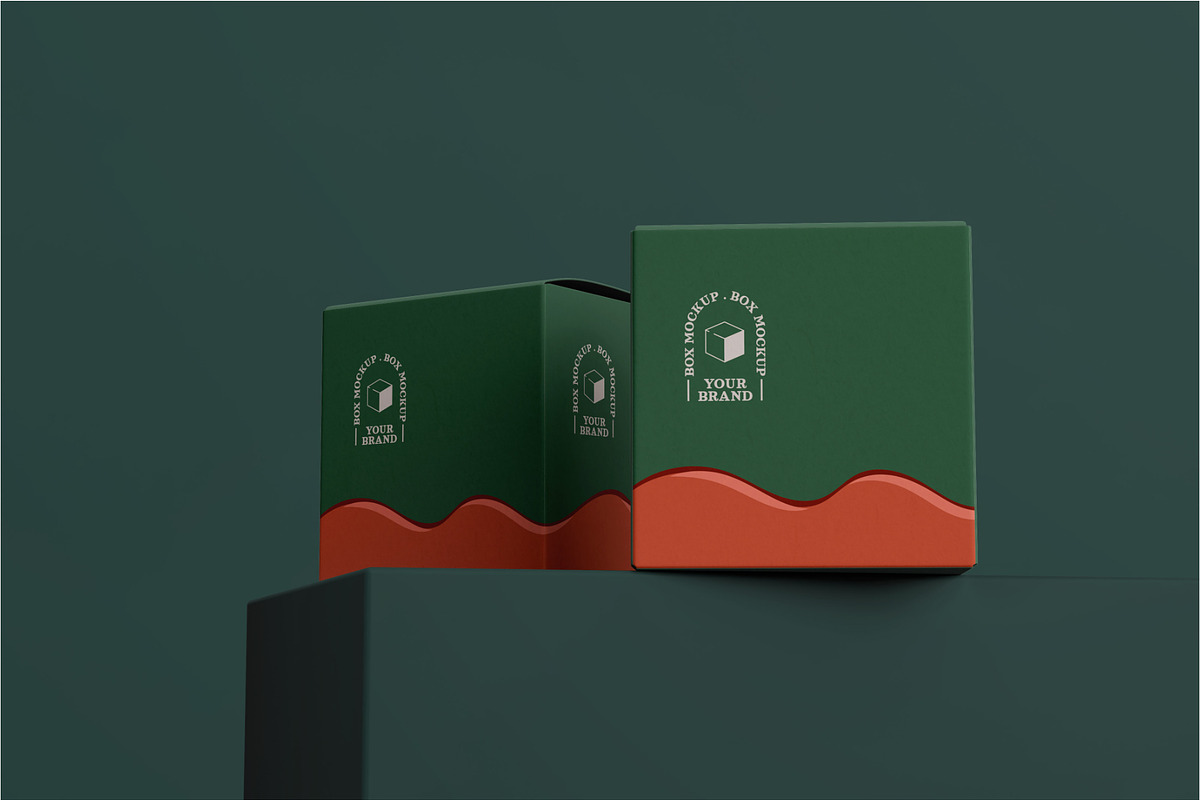 Box Mockups Set, a Cups & Container Mockup by Runend (Photo 6 of 11)