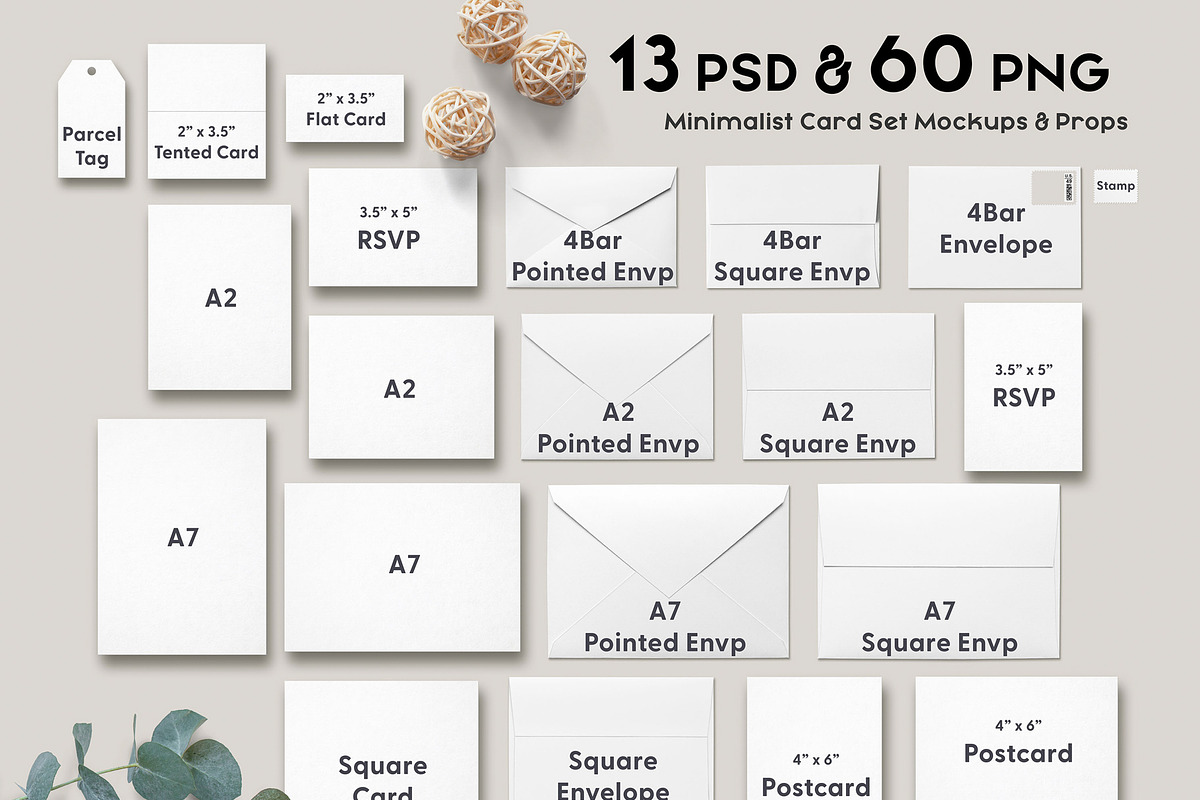 Invitation CardSet Flatlay Mockups, a Print Template by JSquarePresents (Photo 2 of 11)