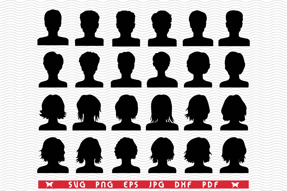SVG Avatar, Head silhouette digital, a Background Graphic by DesignStudioRM