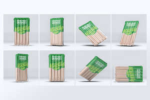 Vacuum Package Sausages Mock-Up, a Product Mockup by DesignRushMarket