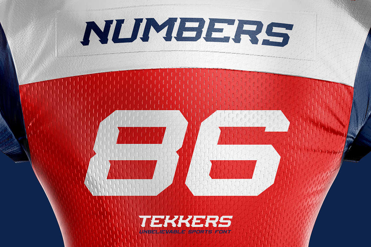 TEKKERS - UNBELIEVABLE SPORTS FONT, a Slab Serif Font by Alphabet Agency (Photo 4 of 8)