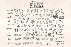 Kitchen Food 140+ Graphics Bundle!