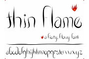 Font Thin Flame Fire Flickering Set, a Script Font by PageLightStudios (Thumbnail 3 of 4)