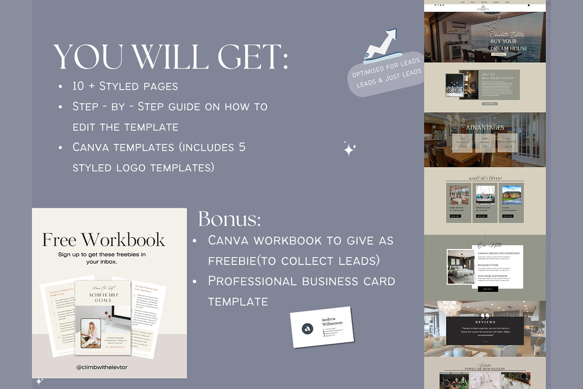 Wix real estate website, a Wix Template by Climbwithelevator (Photo 8 of 9)