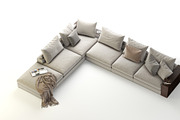 Flexform Groundpiece Sectional Sofa, a Furniture 3D Model by NOMODOL (Thumbnail 7 of 9)