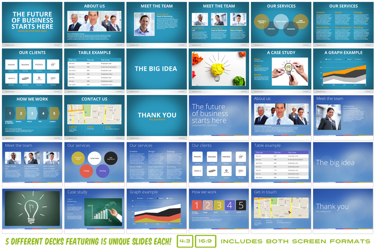 Mega PowerPoint Pres Deck Bundle, a Presentation Template by PitchStock (Photo 3 of 4)