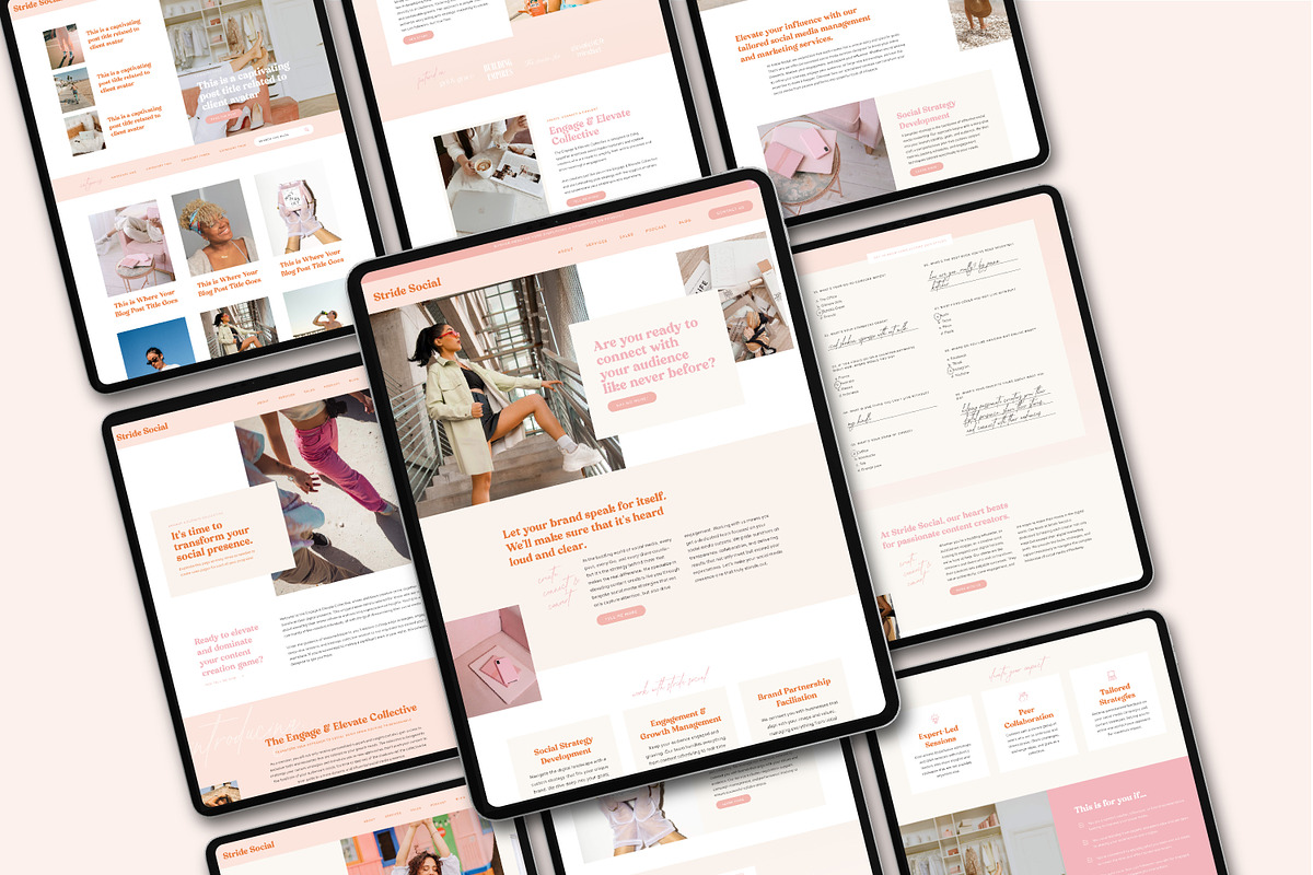 Showit Template for Marketers, a Websites & App Template by Lennox Creative Co. (Photo 2 of 6)