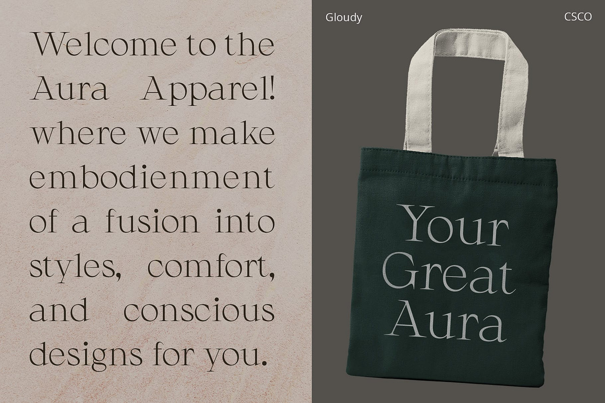 Gloudy – Modern Serif, a Serif Font by Craft Supply Co. (Photo 3 of 8)