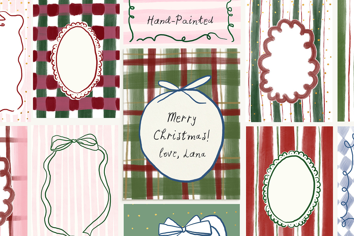 Christmas Whimsy Cards & Frames, a Background Graphic by Lana Elanor (Photo 16 of 16)