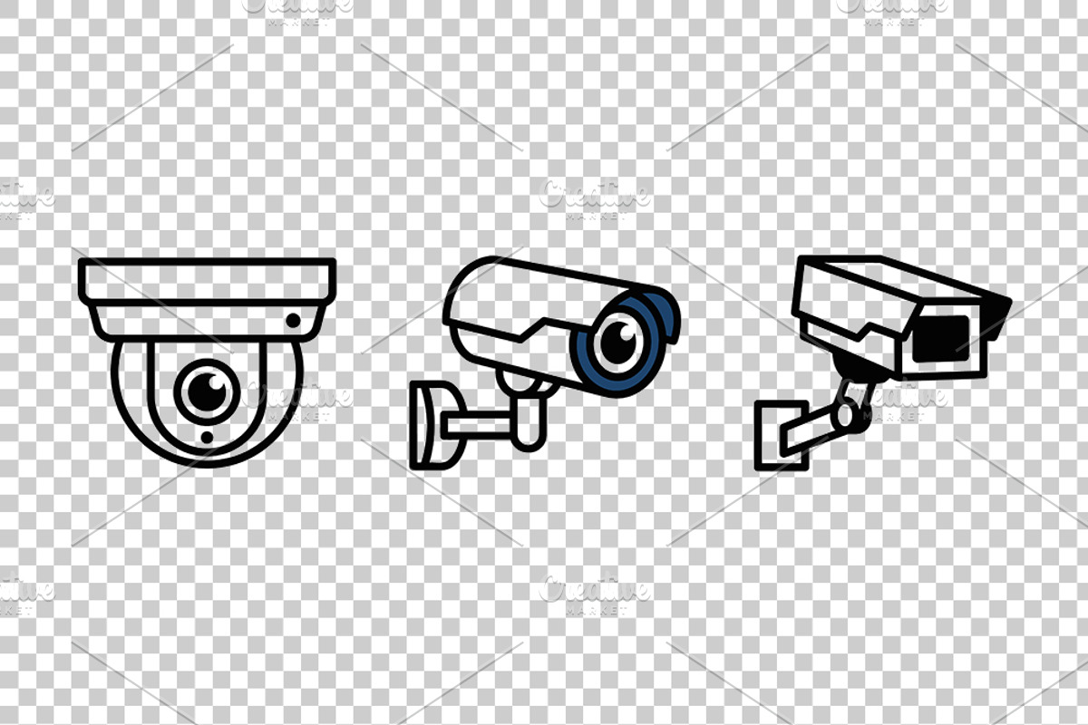 Security Camera Vector Icons, an Object Graphic by Artonix (Photo 3 of 3)