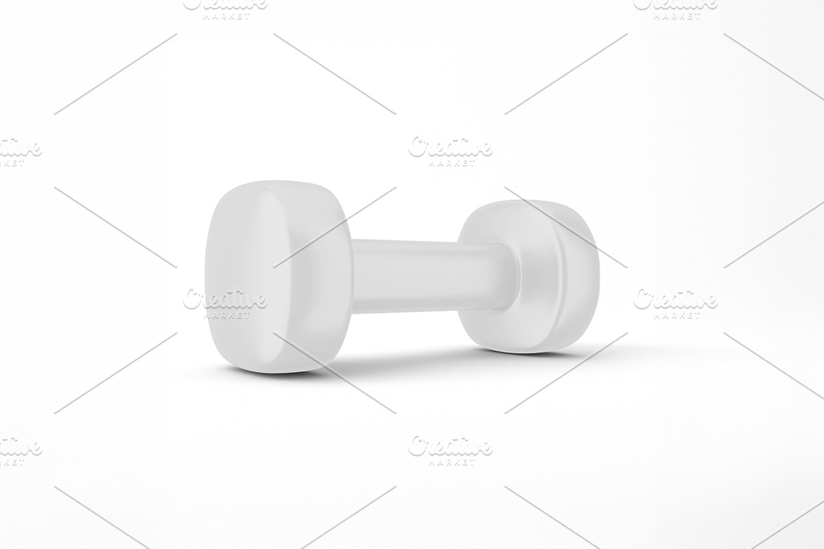 Neoprene Dumbbells Mockup, a Merchandise Mockup by Qaleb Studio (Photo 2 of 2)