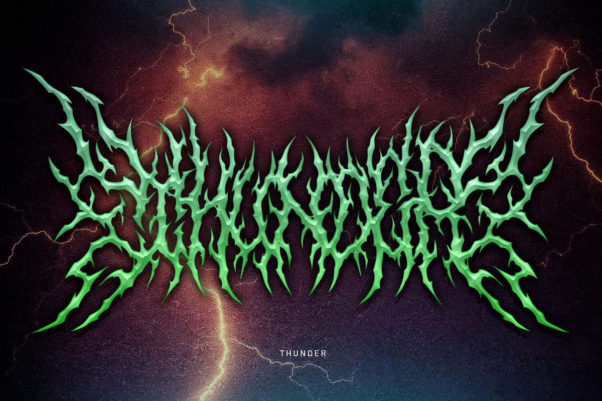Mad Revenge | Metal Font preview 4