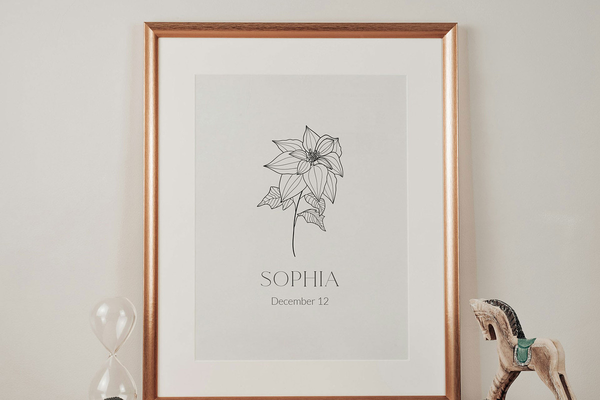 Birth Month Flowers, Botanicals, an Object Graphic by Olya Creative (Photo 5 of 8)