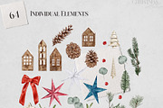 Christmas watercolor collection, a Decorative Illustration by lilisprints (Thumbnail 6 of 6)