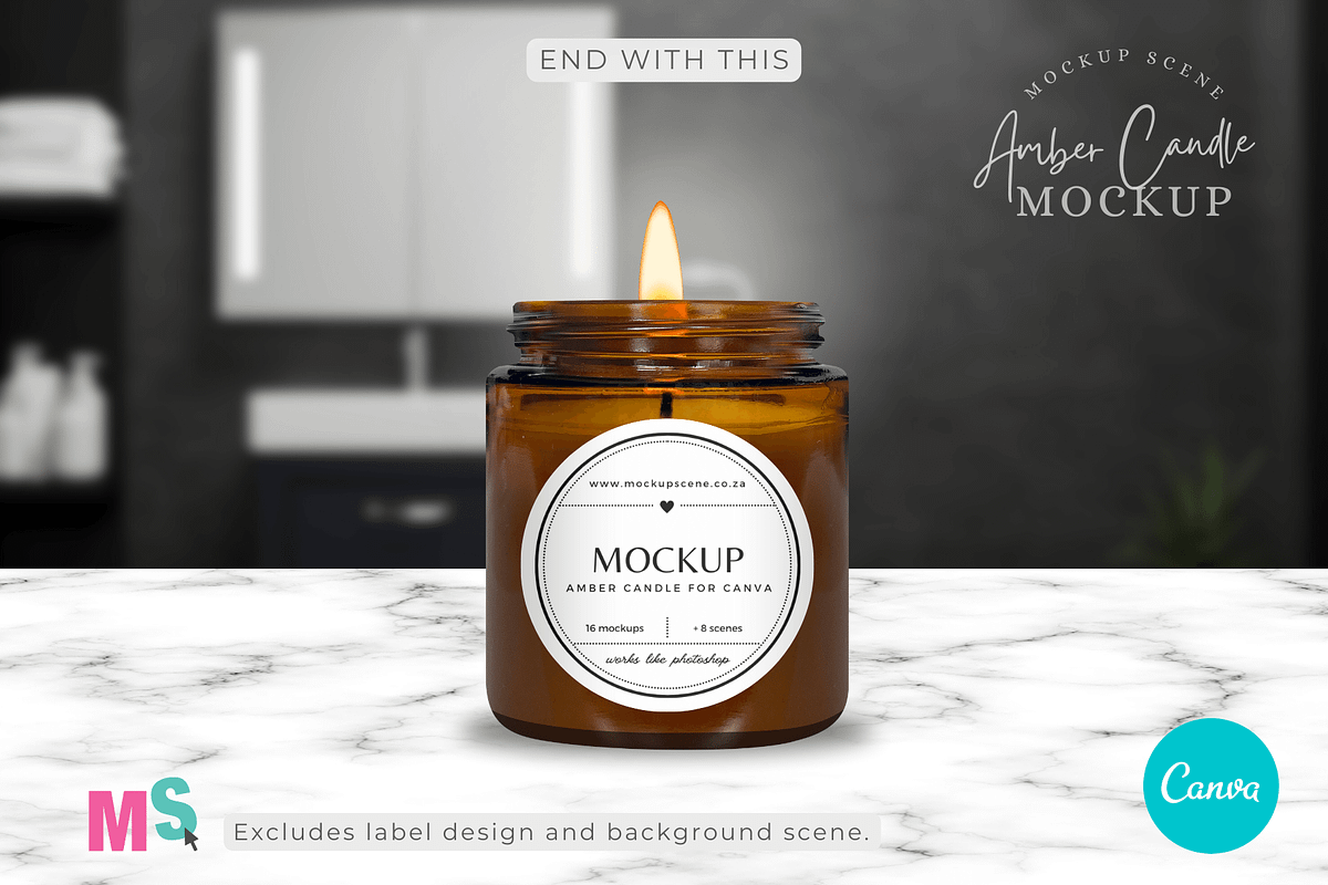 Amber Candle Jar Mockup for Canva, a Mockup by Mockup Scene (Photo 13 of 21)
