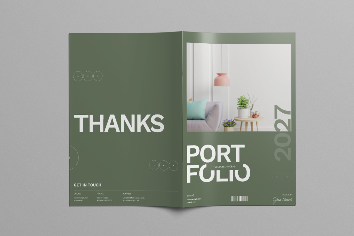 Portfolio Template Canva, a Brochure Template by Pixelpick (Photo 9 of 9)