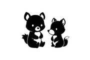 Cute Forest Animal Silhouette Bundle, an Illustration by Creativeshirt (Thumbnail 19 of 54)