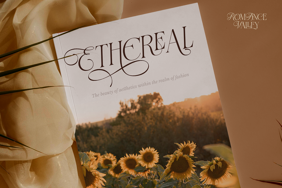 Romance Valley - Ligature Serif Font, a Serif Font by Pixesia Studio (Photo 6 of 11)