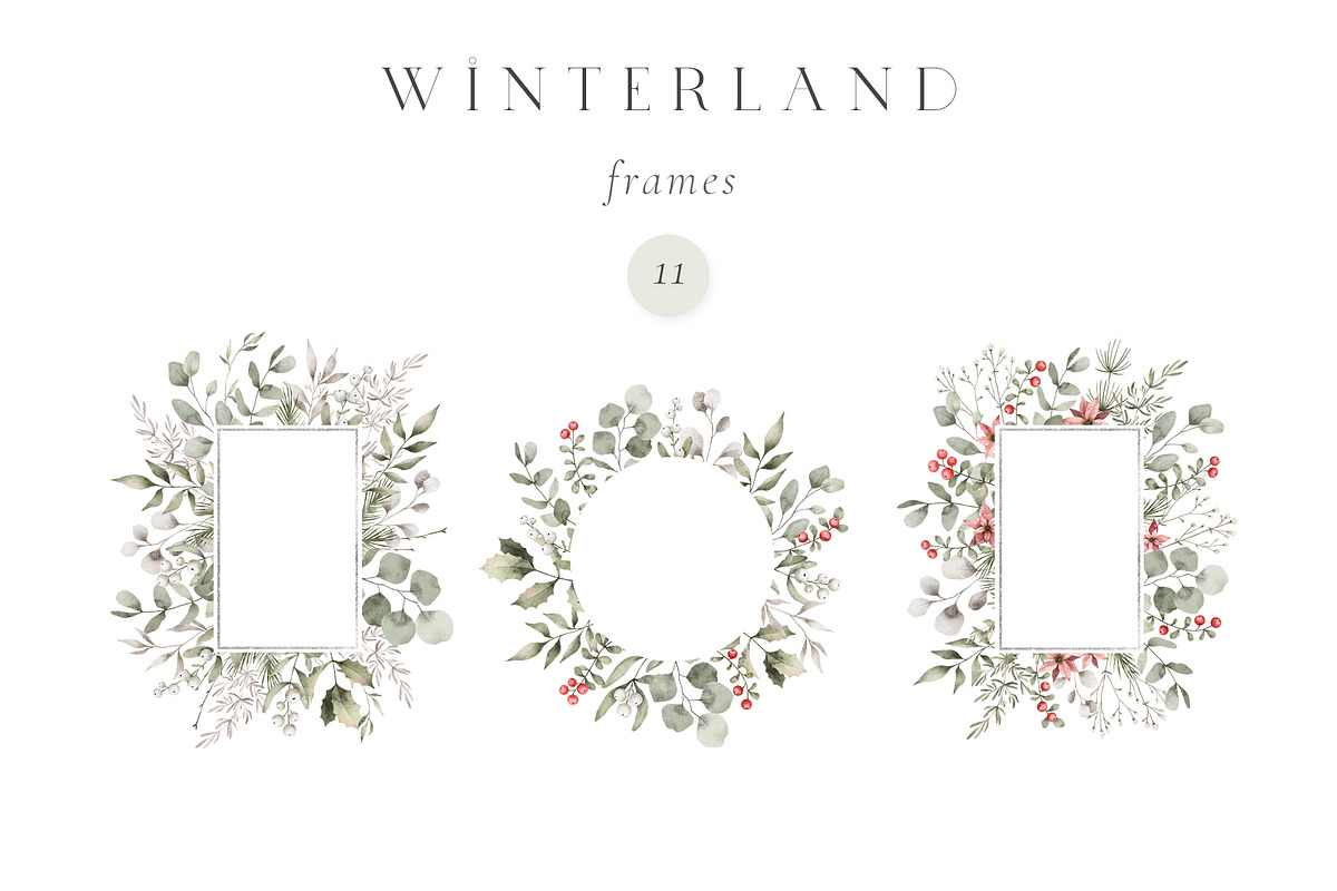 Watercolor Winter. Christmas florals, an Illustration by Kreker Kate (Photo 5 of 10)