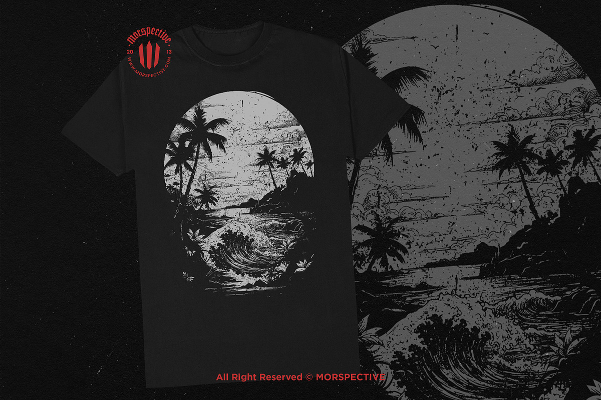 10 Bundle Dark Art Sunset Vibes Sea, an Illustration by Morspective (Photo 2 of 7)