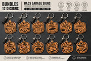Dads Garage Signs Workshop Keychain, an Object Graphic by OTVEY DESIGN (Thumbnail 1 of 13)