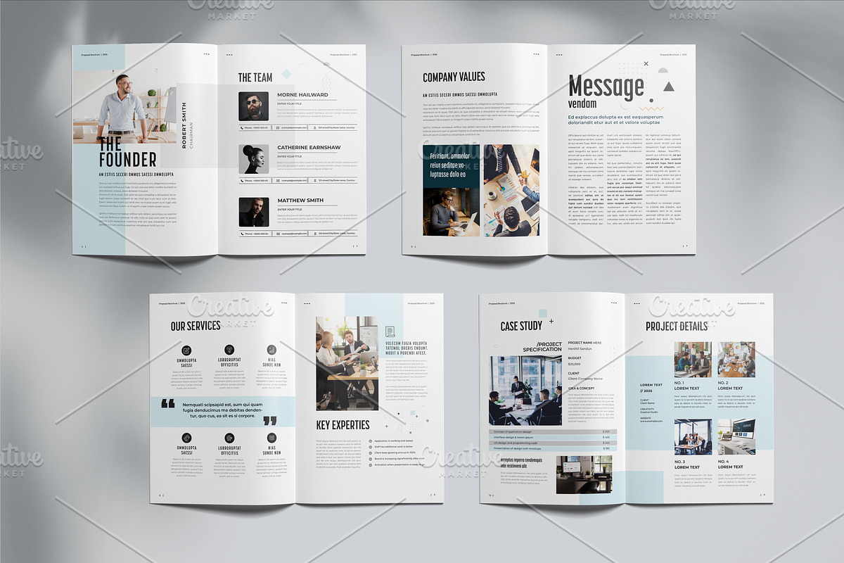 Portfolio Brochure Template, a Brochure Template by Cristal Pioneer (Photo 4 of 5)