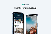 Hubline - Social Network Mobile App, an UI Kit Template by Unpixel Design (Thumbnail 5 of 5)