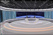 Virtual TV Studio News Set 35, an Architecture 3D Model by akerStudio (Thumbnail 8 of 39)