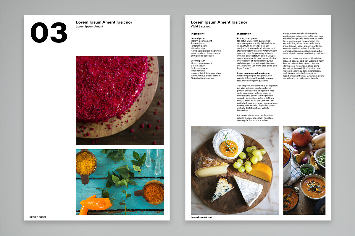 Recipe Sheets Collection, a Print Template by McLittle Stock (Photo 4 of 5)