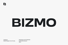 Bizmo; 18 Fonts of Display Family