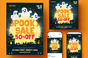 Halloween Sale Flyer, a Flyer Template by Creativestoree (Thumbnail 1 of 5)