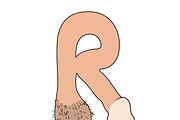 Vector Beige Penis Alphabet Numbers, an Object Graphic by Watercolor_Vector Graphic (Thumbnail 10 of 10)