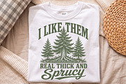 I Like Them Real Thick and SprucyPNG, a Seasonal Illustration by Libby Wishes (Thumbnail 4 of 4)