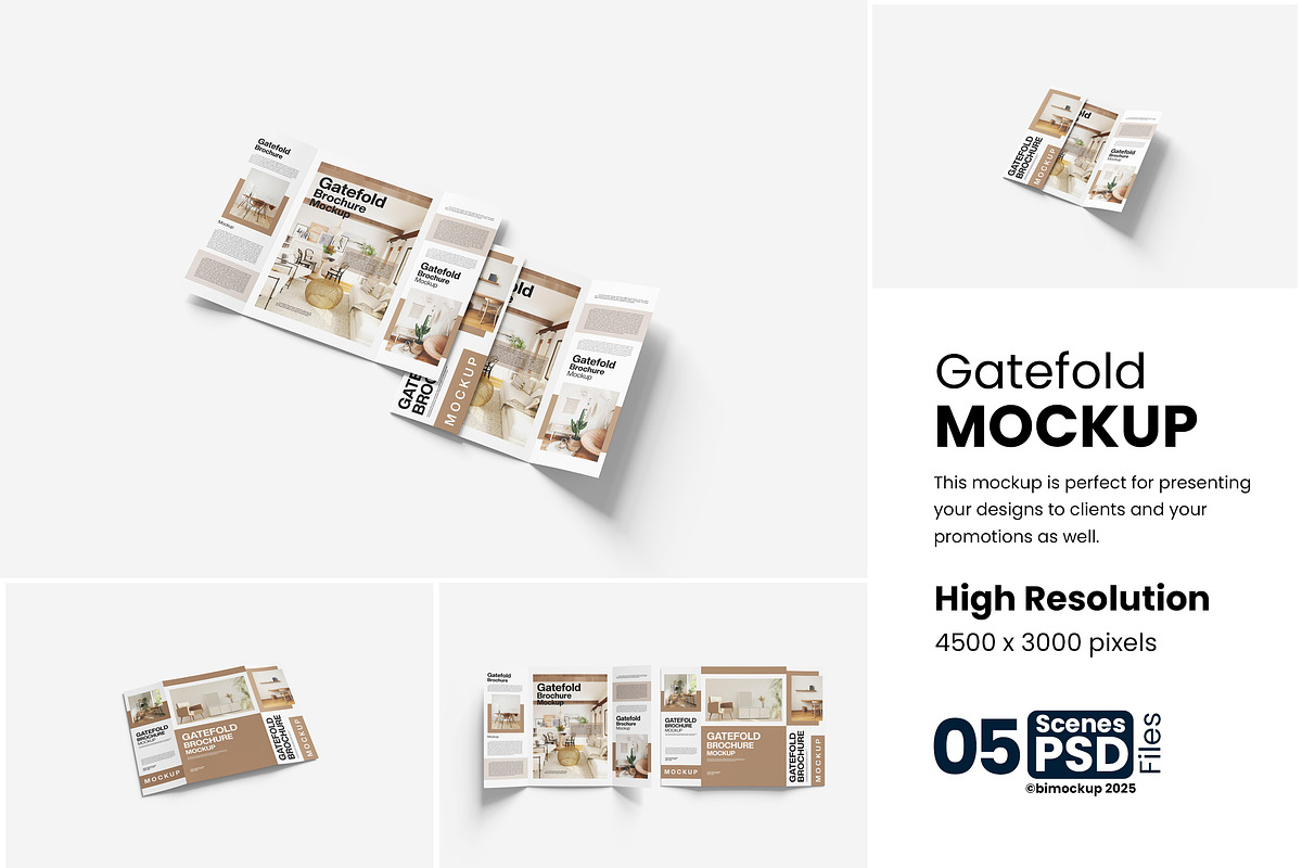 Gatefold Mockup, a Product Mockup by bimockup (Photo 1 of 6)
