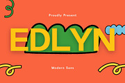 Edlyn - Modern Sans Typeface, a Sans Serif Font by Font Kingdom (Thumbnail 1 of 6)