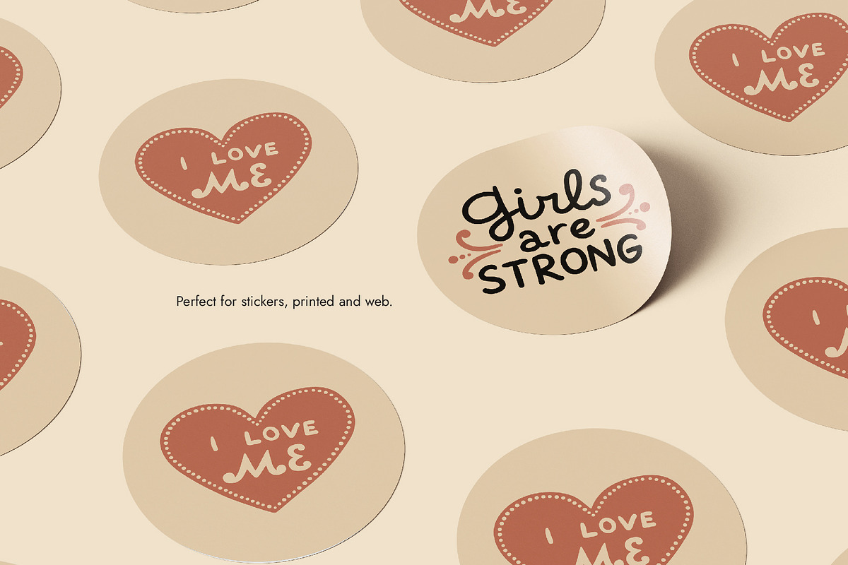 Feminist quotes. Vector lettering., an Object Graphic by anna khramtsova (Photo 8 of 11)