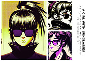 A Girl with Sunglasses, a Person Illustration by Digital Art Creations (Thumbnail 3 of 8)